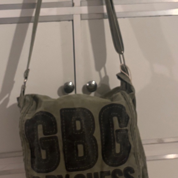 GBG BY GUESS crossbody bag canvas army green with black logo - Picture 9 of 16